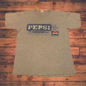 Pepsi Generation Like Nothing Else Vintage Shirt Coca Cola Coke Mountain Dew